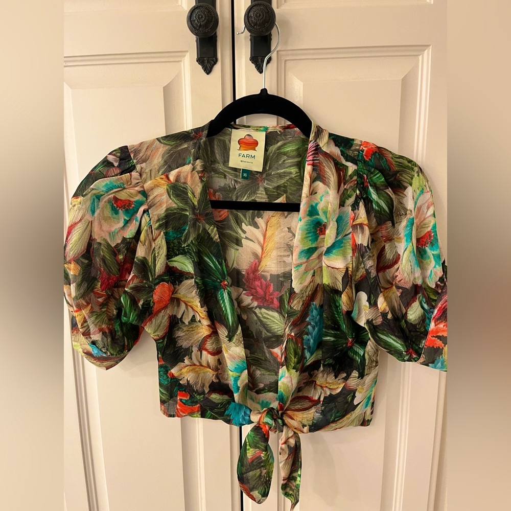 Farm Rio Tropical Crop top, perfect condition wore once